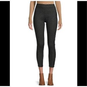 Nanette Lepore Womens Black Shimmer Stretch Speck Ponte Pull On Pants Size Small